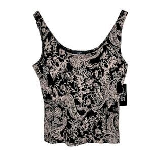 Alex Evenings Glitter Tank Top Womens L Sparkly Whimsigoth Fairy Grunge Y2K